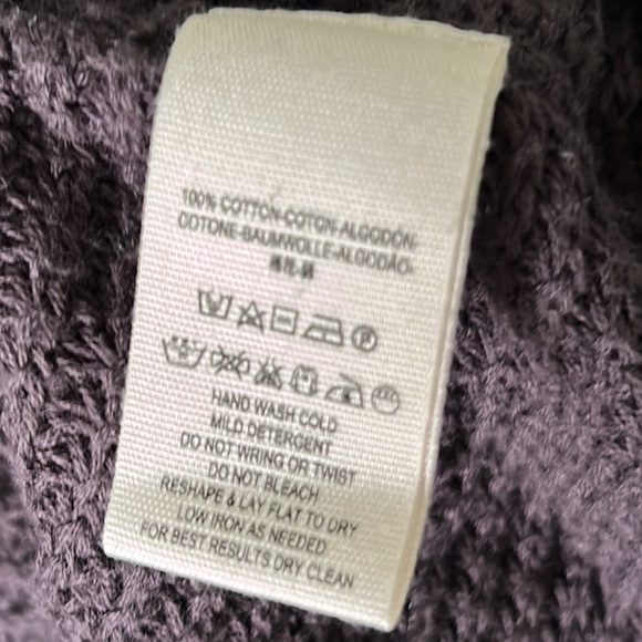 Free People Moonshine Dark Gray V-Neck Cold Shoulder A-Line Knit Sweater - M / L - Picture 13 of 15